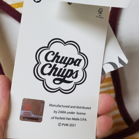 Zara x Chupa Chups Terrycloth Tank Top Sz S New - Picture 7 of 11